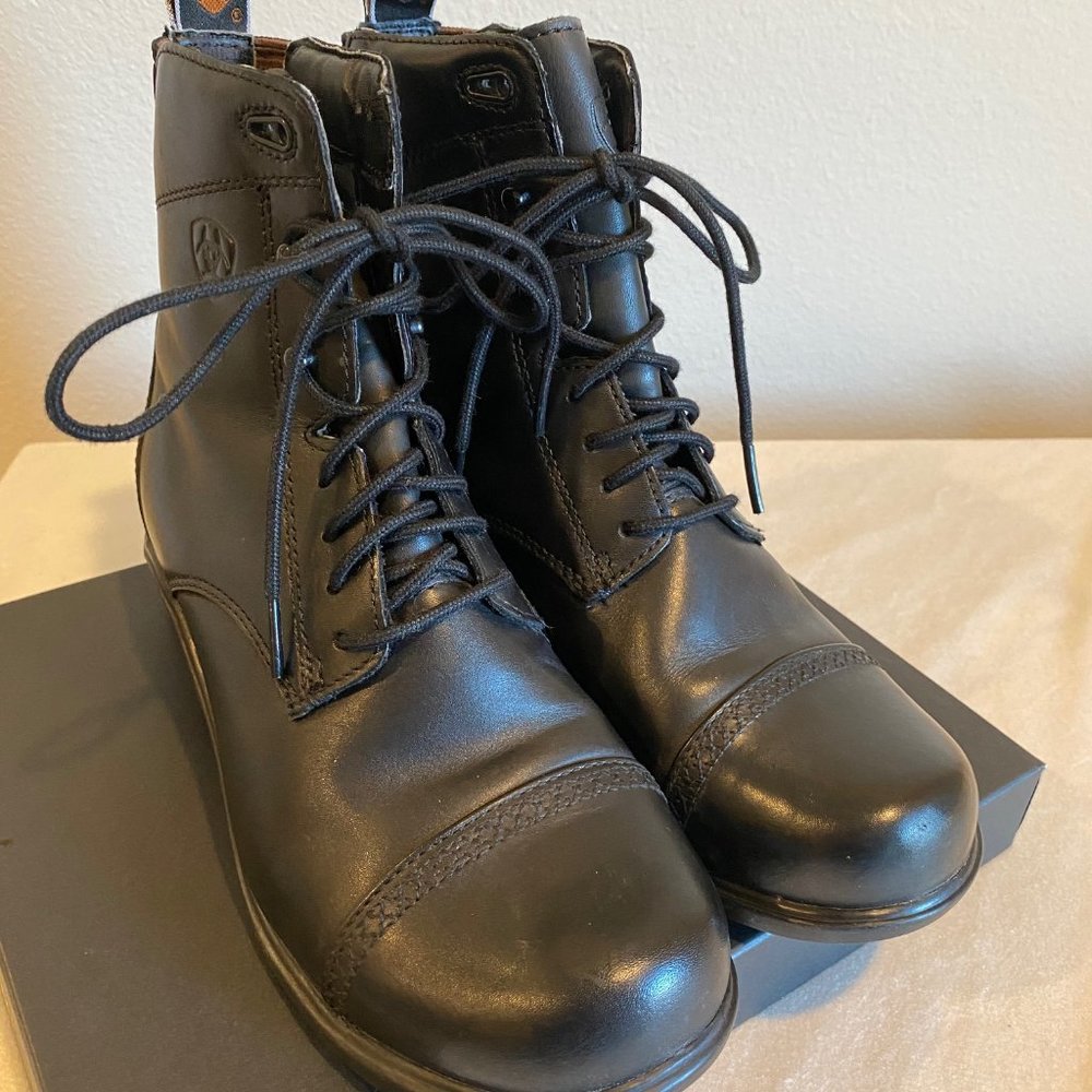 Ariat Heritage RT Paddock Boots - Lace up - Size 7 - Black - Great condition